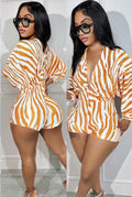 Orange Zebra Jumpsuit